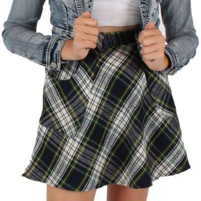 PSKT-29 - Green Plaid Vintage Mini Skirt