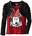 Disney Girls' Minnie Mouse Stripe Long-Sleeve T-Shirt