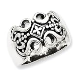 Sterling Silver Antiqued Gothic Ring