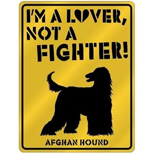 Afghan Hound Welcome Sign
