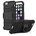 MoKo iPhone 6s Case - [Heavy Duty] Full Body Rugged Holster Cover with Swivel Belt Clip - Dual Layer Shock Resistant Apple iphone 6 / 6S (2014 / 2015) 4.7 Inch Phone Case , BLACK