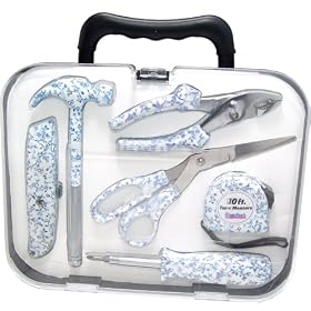 Surebonder HTK-300  - 6 Piece Tool Kit For Her- Floral Pattern, with Case