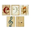 Composer's Notes Group Wall Art Set of 5