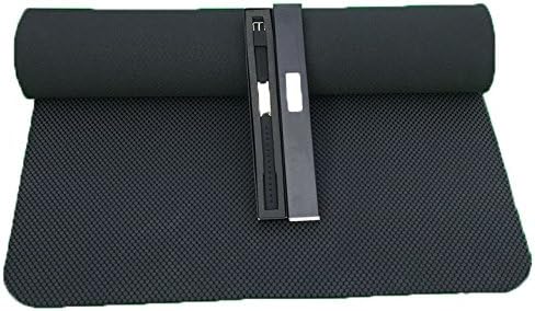 Eco-friendly 5mm Yoga and Pilates Mat - Non-toxic Anti-Slip 100% All Natural Tree Rubber Plastic PVC and TPE Free 100% Biodegradable with Bonus Energy Band