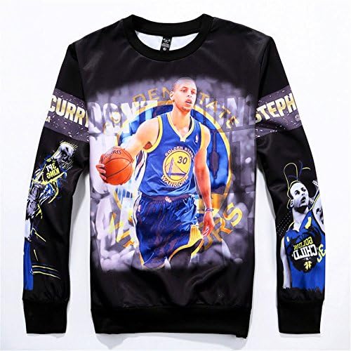 YY trend Black 3D Printed Steph Curry NBA Star Men Sweatpants Tracksuits