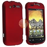 Snap-on Rubber Coated Case for HTC / T-mobile myTouch 4G, Wine Red
