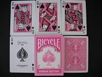Bicycle Pink Breast Cancer Ribbon Playing Cards
