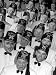 Upper Middle Class Chanters of the Shrine Glee Club, Singing a Gay 90's Ballad at Dress Rehearsal Photographic Poster Print by Margaret Bourke-White, 12x16