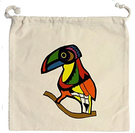 Bird printed, Big grap pouch bag(w-30cm), cosmetics string pouch,LOGO possible