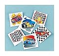 72 RACING nascar auto race car TATTOOS temporary kids birthday party favors
