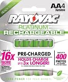 Rayovac Platinum LSD NiMH AA, 4-Count Package