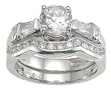 Cubic Zirconia CZ Round Cut Engagement Anniversary Ring Size 5 6 7 8 9