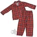 Tom and Jerry Holiday Red Plaid Coat Style Pajamas for Boys