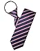 H2H Mens Casual Comfortable Zipper Stripe Patterned Fashion Neck Tie