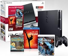 PlayStation 3 160 GB Black Friday Bundle w Uncharted 2 Pixel Junk Shooter Karate Kid Blu-Ray and 25 Video Game Credit