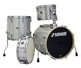 Sonor Drums SSE 12 BOP C1 SGS 4-Piece Drum Set - Silver Galaxy Sparkle finish.