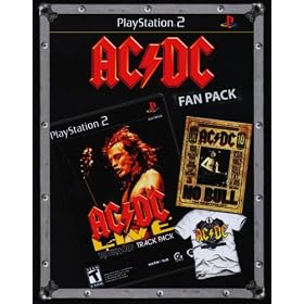 AC/DC Fan Pack: Includes Playstation 2 Edition of "AC/DC Live: Rock Band Track Pack," DVD of "No Bull: The Director's Cut," and AC/DC Black Ice Logo T-Shirt