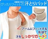 ぴったりフィットの汗とりパッド　洋服取り付け