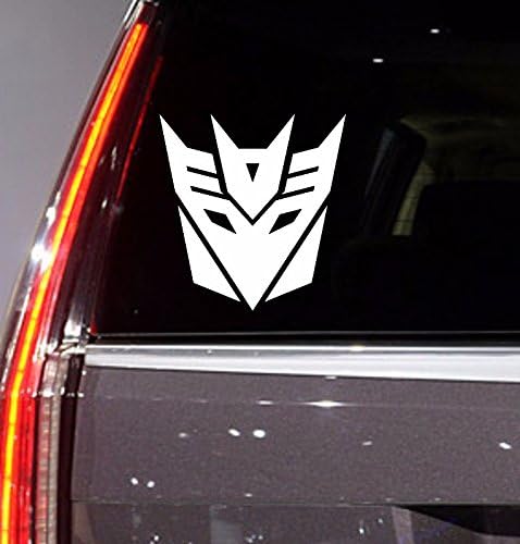 Auto Sticker - Auto Decal - Transformers - Deception - Auto Window Sticker Decal for Car Truck SUV Motorcycle 5" Tall (color : white) (White 01) (White1)