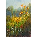 Misty Field of Flowers - 12x20"