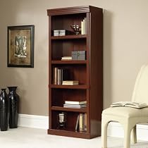 Heritage Hill Traditional Open Bookcase Classic Cherry