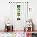 Best Home Fashion Crushed Voile Sheer Curtains - Antique Bronze Grommet Top - White - 52