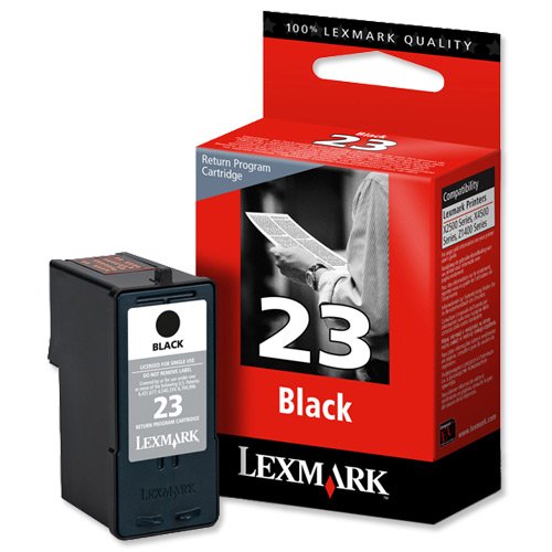Lexmark No. 23 Inkjet Cartridge Return Program Page Life 215pp Black Ref 18C1...
