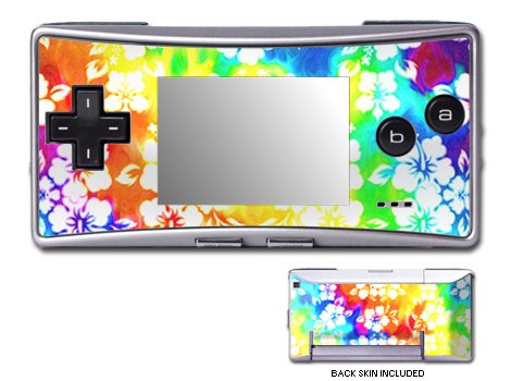 Aloha Swirl Design GameBoy Micro Decorative Protector Skin Decal Sticker