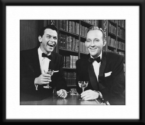 Frank Sinatra Framed And Matted 8x10 B&W Photo 8