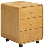 Jual Curve - Oak Drawer Unit with Castors