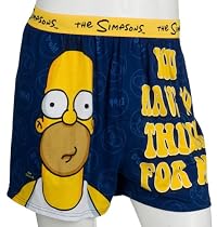 Simpsons Men's Think For Me Knit Boxer