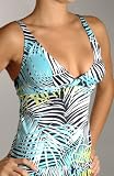 Tommy Bahama Rainbow Palm V-Neck Tankini Swimwear (9303T)