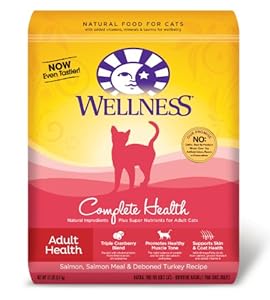 Wellness Complete Health Dry Cat Food, Salmon/Salmon Meal/Deboned Turkey Recipe, 12-Pound Bag Wellness Complete Health Dry Cat Food, Salmon/Salmon Meal/Deboned Turkey Recipe, 12-Pound Bag