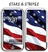 New Apple iPhone 2g, 3g, 3gs Designer Skin Sticker With Matching Digital Wallpaper - Stars N Stripes