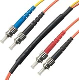 5M ST/ST Mode Conditioning Fiber Optic Cable (9/125-62.5/125).