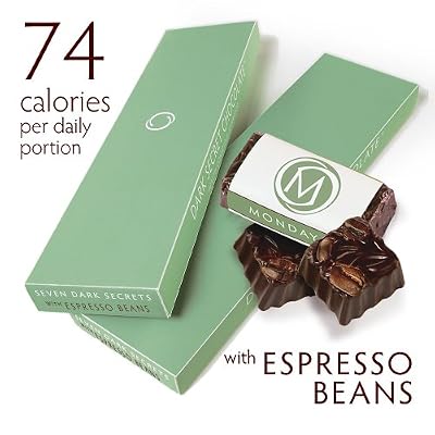 DARK SECRET chocolate with Espresso Beans - Two 7 Day Boxes