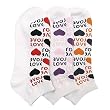 Lot Of 3 Pairs Womens Love Anklet Ped Socks ( 9-11)