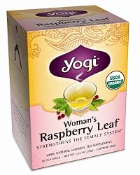 Yogi Woman's Raspberry Leaf, Herbal Tea Supplement, 16-Count Tea Bags (Pack of 6)