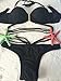 Benry Women's Strappy Push Up Padded Bikini Set