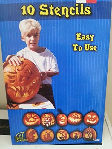 Pumpkin Patch Kid Halloween Jack-O'-Lantern Stencils, 10 Pc