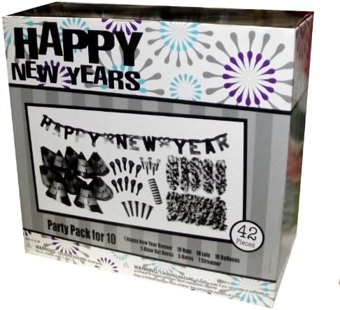 Happy New Years Party Pack for 10 Party Kit