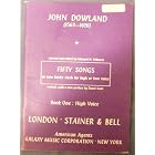 Buy John Dowland, Fifty Songs, Book One, High Voice by John Dowland, Edmund H. Fellowes, and David Scott