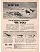 1956 Piper Aircraft Tri-Pacer Super Cub Apache Plane Print Ad (16282)