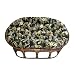 Blazing Needles 60 inch Outdoor Double Papasan Cushion Color - Freeport Ebony