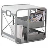 X Cube Metallic Silver Finish Gaming Storage Console