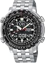 Seiko Men's Analog Digital World Time Flight Chronograph Watch #SNJ017
