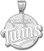 Minnesota Twins Full Logo Giant Silver Pendant