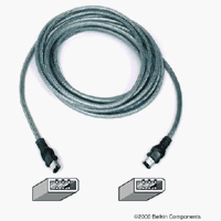 Belkin 14FT IEEE 1394 Firewire 6Pin/6Pin 400 MBPS 22/28 Awg Ice