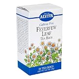 Alvita Tea Bags, Caffeine Free, Feverfew Leaf, 24 tea bags (Pack of 5)
