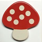 アクセサリータイル　きのこ　赤色